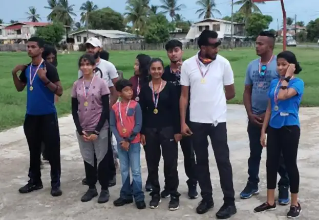 Cadet, junior and senior winners at Lusignan Ground, 2021